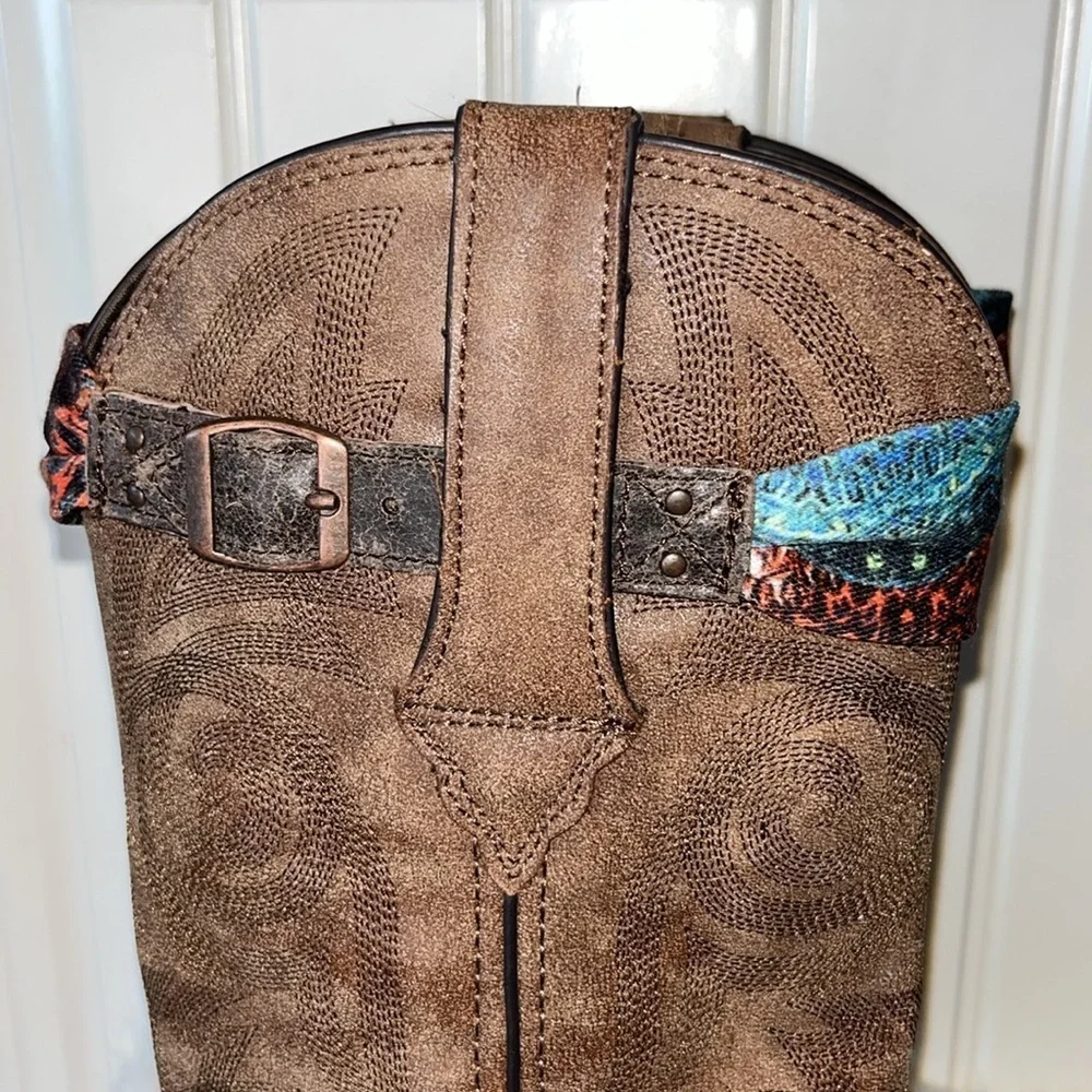 Durango Crush Accessorized cowgirl Boot boho western festival concert -size 7 - Picture 3 of 12